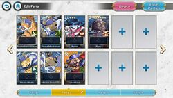 Make sure to fill your party with the characters you like to use!