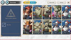 A collection of all the characters you have summoned.