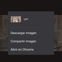 Al descargar una de las 4 imágenes salían las letras iniciales de los títulos de los cómics, en este caso Untethered Festival Place