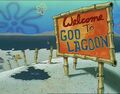 Goo Lagoon's entrance signage.